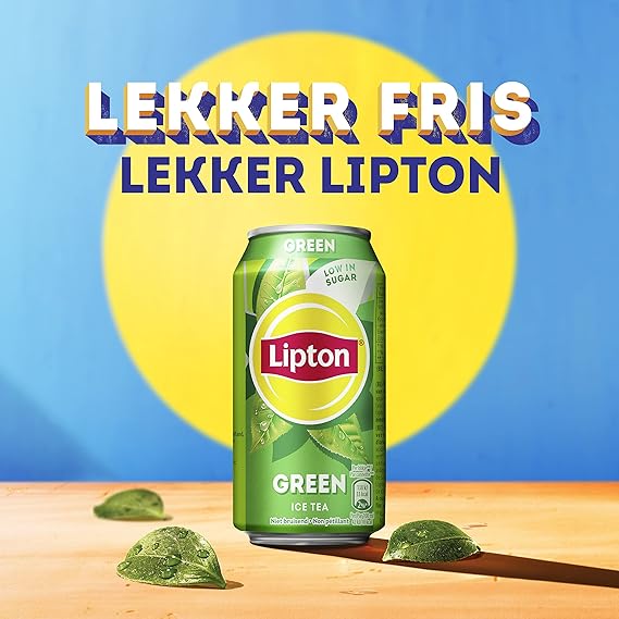 Lipton Original Ice Tea Green, a delicious refreshing iced tea - 24 x 330 ml - Value pack