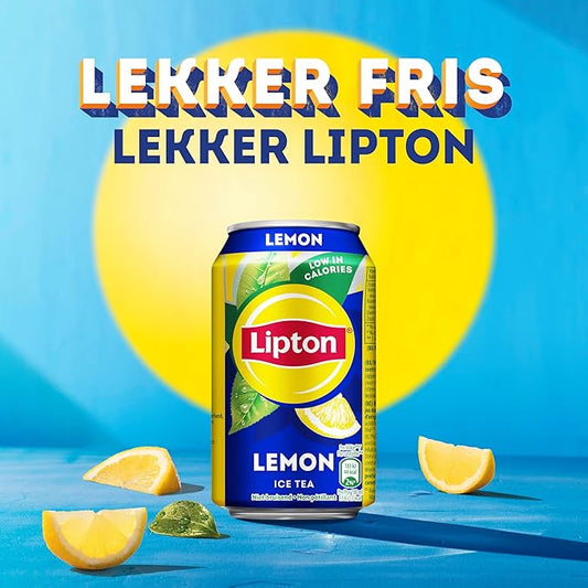 Lipton Ice tea Lemon no bubbles tin 24 x 330 ml