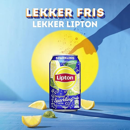 Lipton Original Ice Tea Sparkling, a deliciously refreshing iced tea - 24 x 330 ml - Value pack