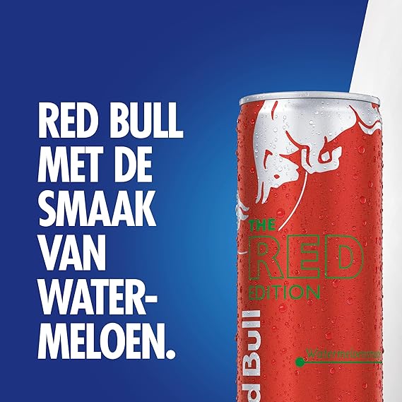 Red Bull Energy Drink Red Edition Watermelon 12 Pack - 12 x 250 ml I Energy Drink with Fresh Watermelon Flavour I Stimulates Body and Mind